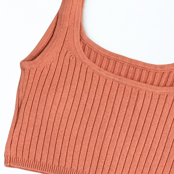 Aritzia Wilfred Manila Ribbed Crop Tank | XS | Merino Wool | NWT | Heirloom Pink - Picture 5 of 5